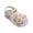 White, variant on Otqutp Flat Sole Footwear for Toddler Girls Pearl Flowers Wrapped Head Non Slip Soft Bottom Buckle Walking Shoes Summer Closed Toe Sandals