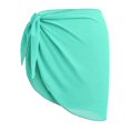 thumbnail image 1 of Jygee Beach Sarong Coverups Traje de baño Wrap Traje de baño Falda Protección Solar Ropa de Gasa con Corbata Abierta Ajustable Traje de baño para Exteriores,Verde, 1 of 4