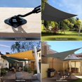 thumbnail image 4 of 44 Pcs Sun Shade Sail Hardware Kit for Triangle Rectangle Sun Shade Sail Installation,for Patio, Garden Outdoors,1 x Sun Shade Sail Hardware Kit(6mm 44 pieces),Black, 4 of 9
