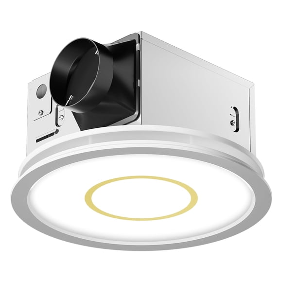 Extractor de baño Fitop 130CFM 47W con luz 3000K/4000K/5000K
