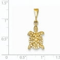 thumbnail image 3 of Designer 14K Yellow Gold Solid Polished Open-Backed Sea Turtle Charm (Length=29.5) (Width=11.5) Made In United States, 3 of 3