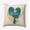 Teal, variant on 18" x 18" Simply Daisy Love And Roses Polyester Accent Pillow, Teal Qty 1