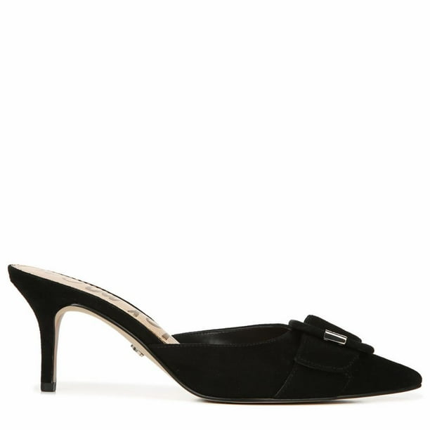 Sam Edelman JANESSA BLACK KID SUEDE LEA SHOE Walmart