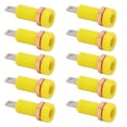 thumbnail image 3 of 10pcs 4mm Banana Jack Socket Mount Binding Post Connector Adapter Panel for Electronic InstrumentYellow, 3 of 14