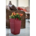 thumbnail image 6 of Algreen Modena 30" Self-Watering Planter, Square Taper, Gloss Red, 6 of 7