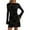 Black, variant on PRETTYGARDEN Women's Fall Fashion Floral Long Sleeve Mini Dress Mesh Bodycon Short Party Date Night Going Out Dresses