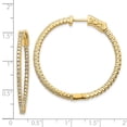 thumbnail image 2 of Real 14kt Yellow Gold Round Hoop With Safety Clasp Earring Mountings; for Adults and Teens; for Women and Men, 2 of 2