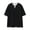 Black, variant on Leey-World Men's T Shirts Men's V Neck Knit Shirts Short Sleeve Sweater Shirt Casual Ribbed Pullover T Shirt(Black,5XL)