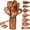 10 Piece Natural Wood Color, variant on 7 Piece Pakkawood Rainbow-A Kitchen Utensil Set for Cooking, Serving & Mixing