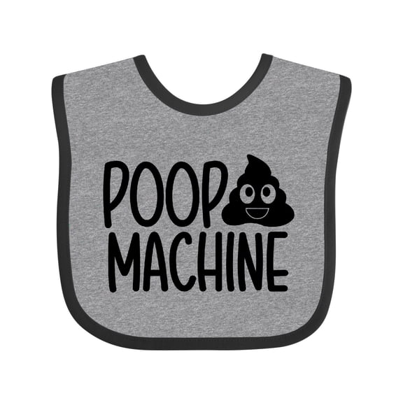 Inktastic Poop Machine Boys or Girls Baby Bib