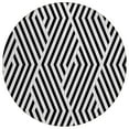 thumbnail image 2 of Addison Rugs Chantille Indoor/Outdoor Transitional Geometric Black Washable Round Rug, 8' x 8', 2 of 6