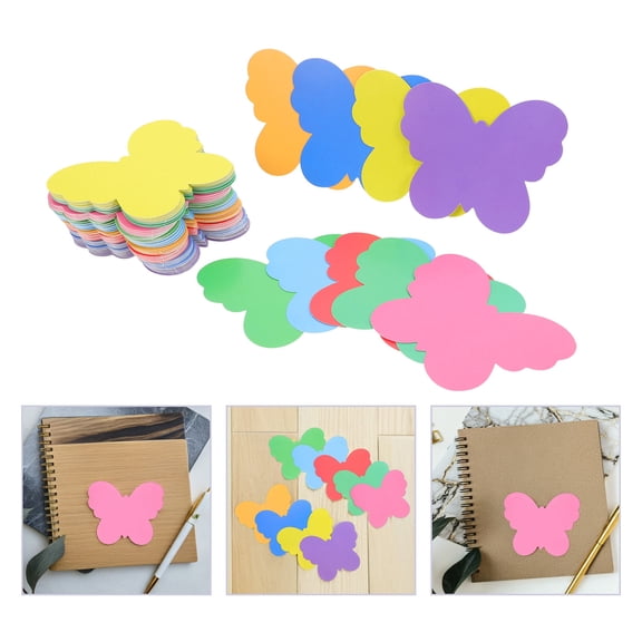 SEWCHICS 108pcs Colorful Butterfly Paper Cutouts for Classroom Decor, Photo Props, Craft Projects, and Bulletin Boards Multicolor