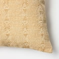 thumbnail image 3 of Oversized Woven Striped Lumbar Throw Pillow Dark Tan : Cotton, Indoor Use, Hidden Zipper, 3 of 4