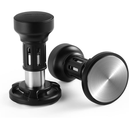 Espresso Tamper, 58mm-Spring-Loaded Coffee Tamper with Sound Feedback, Barista 58mm Tamper for Breville, Tamper for Espresso Machine, Flat Base YU Series, T6162F-OS