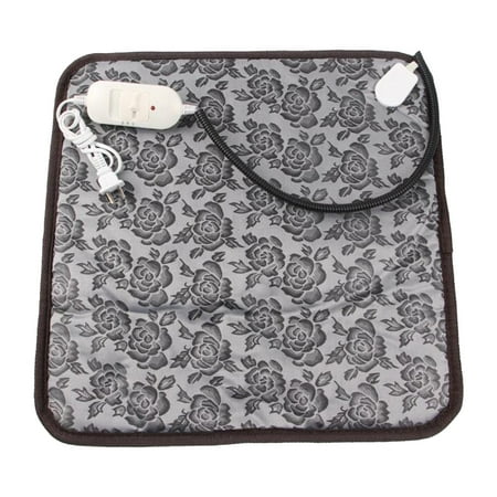 Polyester Electric Heating Pad for Dogs Cats with Adjustable Temperature Warm Bed Mat for Winter Dark Gray