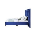 thumbnail image 3 of Bowery Hill Contemporary Eastern Velvet King Bed in Blue Finish, 3 of 5