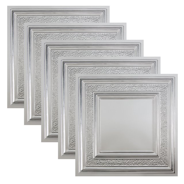 Great Lakes Tin Milwaukee Clear 2ft x 2ft Lay In Ceiling Tiles (5 Pack)