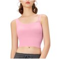 thumbnail image 2 of mfyjkho Camisetas Sin Mangas Para Mujer, Camisetas Sin Mangas De Cuello Redondo Para Mujer, Cómodas, Lisas, Informales, Regulares Tops Bohemios Para Mujer L, 2 of 3