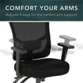 thumbnail image 2 of Pemberly Row High Back Contemporary Fabric Executive Office Chair in Black, 2 of 6