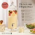 thumbnail image 6 of Fifth Avenue Crystal, Round, Provence Clear Glass Drink Dispenser with Spigot, 1-gal, 6 of 8