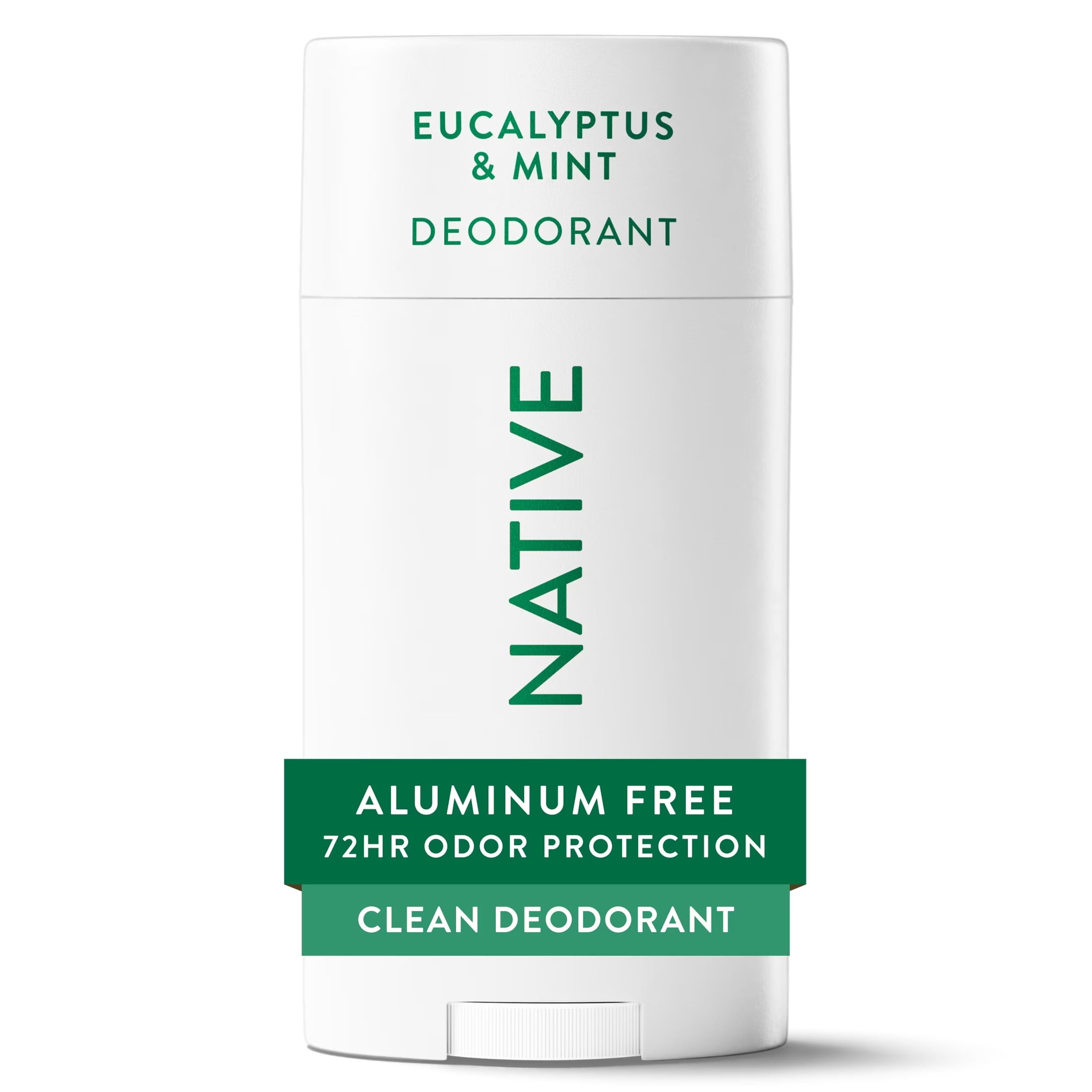 Native, Deodorant For Men, 72 Hour Solid, Santal and Leather, 2.65