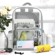 thumbnail image 3 of Mochila Transparente Gris  Unisex Escolar y Conciertos, Resistente y Waterproof, con 2 Compartimentos y Bolsillo para Botella, Ligera, Trendy y Fabricada con Materiales Reciclados, 3 of 5