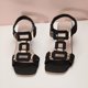 thumbnail image 4 of Correas de Tacón para Estilo de Tacones Altos Sandalias de Tacón de Bloque Blanco, Tacones de Bloque Blanco para Mujeres Correa de Tobillo Ajustable de Pie Abierto, 4 of 9