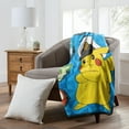 thumbnail image 6 of Pokemon Lightning Captain Silk Touch Throw Blanket for Kids, 46x60 inches, 6 of 8