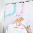 thumbnail image 2 of Portable Foldable Over-The-Door Clothes Socks Holder Hook Hanger Hanging Rack, 2 of 9