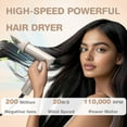 thumbnail image 3 of 8-in-1 Hair Styler & Hair Dryer Brush with HD Digital Display - 110,000 RPM High-Speed Negative Ion Multi-Styler for Fast Drying & Curling, 3 of 16
