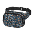 thumbnail image 2 of Easygdp Playful Foxes Forest Blues Fanny Packs para Mujeres y Hombres, Bolsa de Cinturón, Bolsos de Cruz para Trabajo/Correr/Senderismo, 2 of 9