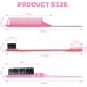 thumbnail image 5 of Set of 3 Sleek Bun Brushes - Perfect for Sleek Braids, Teasing, and Hair Styling - Pink, 5 of 5