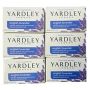 Yardley London Moisturizing Bath Soap Bar, English Lavender, 4oz, (6 Pack)