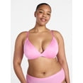 thumbnail image 2 of Joyspun Women's Wirefree Shine Push Up Bra, Sizes S-3XL, 2 of 4