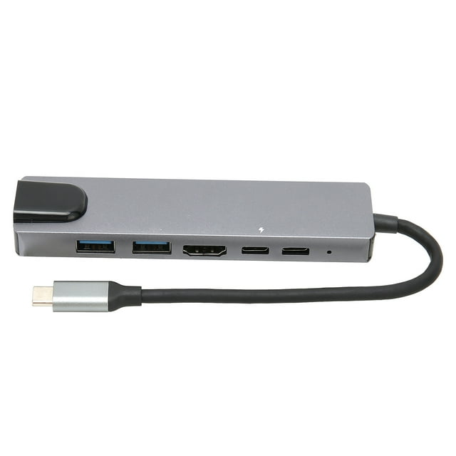 6 en 1 Docking USB Hub, Expansion Dock Interfaz multimedia estable Rendimiento chips avanzado para disco duro móvil para el disco u para ratón para teclado