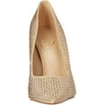 thumbnail image 2 of Sam Edelman Antonia Sesame Glitz Pointed Toe Slip On Spool Heel Fashion Pumps (Sesame Glitz, 10.5), 2 of 6
