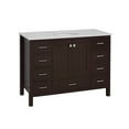 thumbnail image 3 of Horizon 48" Bathroom Vanity with Chocolate Cabinet and Engineered White Top, 3 of 6