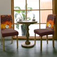 thumbnail image 3 of Dining Chair Slipcover, Happy Fall Y''all Pumpkin Maple Leaves Wooden Thanksgiving Stretch Kitchen Chair Covers Removable Parsons Chair Protector Covers for Dining Room Banquet Party, Set of 4, 3 of 6