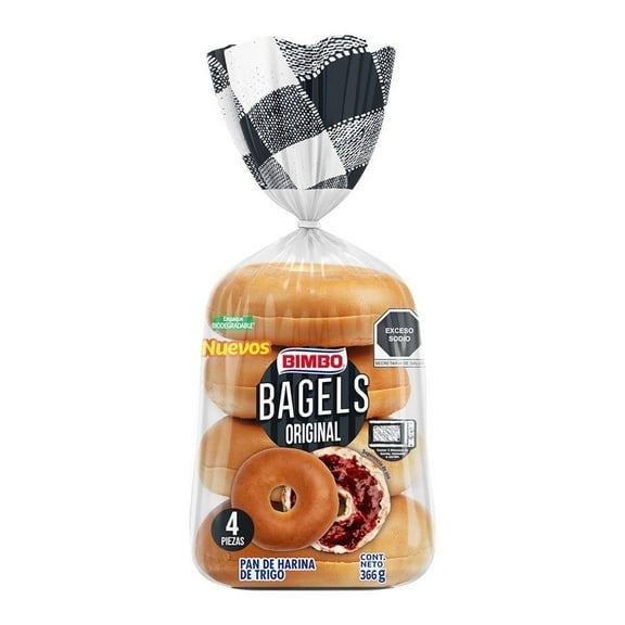 Pan Bimbo Bagels Original 366g