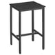 thumbnail image 1 of VASAGLE Mesa de Bar, Mesa Alta Cuadrada, Marco de Acero, 60 x 60 x 92 cm, Cocina, Salón, Estilo Industrial, Negro Ébano y Negro, 1 of 7