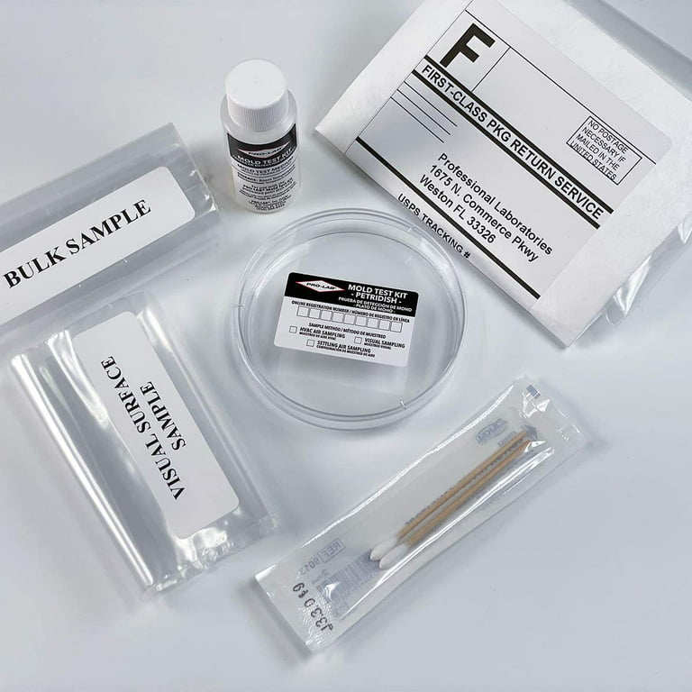 Mold Test Kit for Home - All-Inclusive Detection Kit DIY Mold Detector for  Visual incl. Black Mold and Mildew | EPA Approved & AIHA Accredited Lab