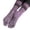 Purple, variant on Five Toe Non Grip Pressure Yoga Socks Mid Tube Fall Winter Fitness Workout Socks for Women and Men Size:One Size