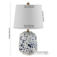 thumbnail image 5 of Safavieh Lighting Collection Greyon Navy Blue Ceramic 23-inch Bedroom Living Room Home Office Desk Nightstand Table Lamp (LED Bulb Included), 5 of 5