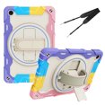 thumbnail image 1 of XYX 3in1 Rotating Stand Case for Lenovo Tab M10 Plus (3rd Gen) 10.6 inch 2022 with Hand/Shoulder Strap, Shockproof Rugged, Colorful Pink, 1 of 7
