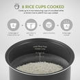 thumbnail image 5 of AROMA Professional 8-Cup (Cooked) / 2Qt. Digital Rice & Grain Multicooker, Gray, New, ARC-994SG, 5 of 9