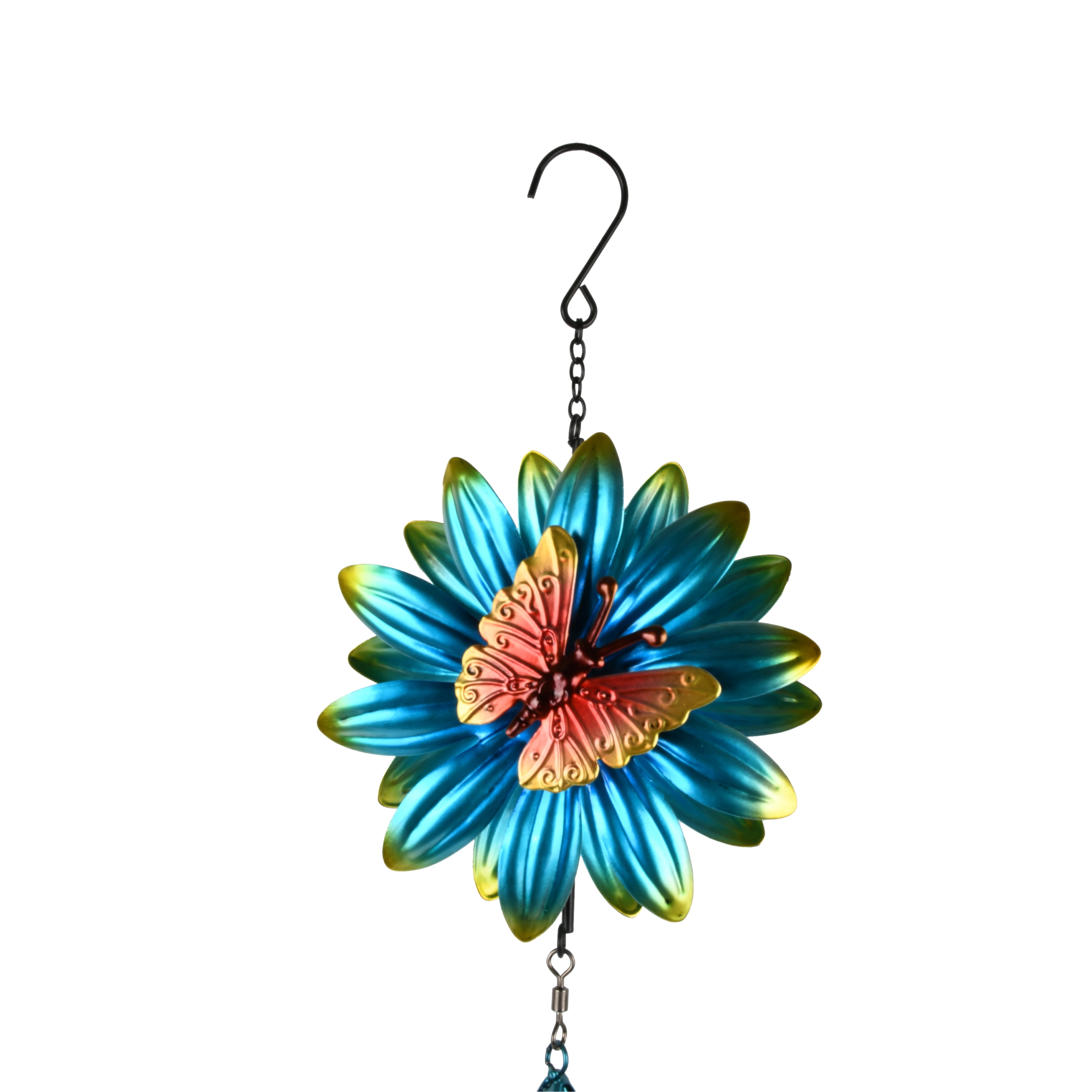 Mainstays Metal Kinetic Butterfly Outdoor Wind Chime, Weather-Resistant