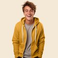 thumbnail image 3 of Dalix UFO Embroidered Zip Hoodie Fleece Long Sleeve Pocket Warm Soft Mens in Gold M Medium, 3 of 5