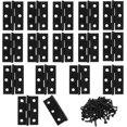 thumbnail image 1 of Murtenze 16 Pack 2 Inch Door Hinges, Black Butt Hinges with Mounting Screws, 1 of 5