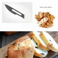 thumbnail image 4 of ZOURIH Baking Cutter - 1 Pcs Carbon Steel Bread Cutter with Scale Serrated Dough Scoring Knife for Sourdough Toast and Cakes Perfect Baking Tools for Home and Bakery, 4 of 9