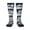 2 Black-1, variant on Women's Knee High Socks Thin Blue Line Flag Platinum Snowmobile Outdoor Casual Tube Socks